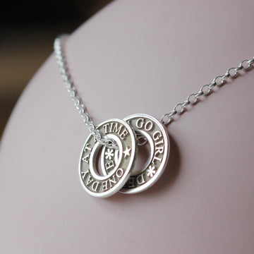 Personalised Silver Little Washer Necklace