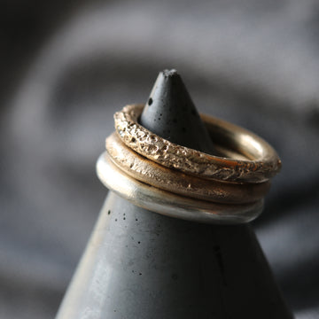Sand Cast Sterling Silver Ring