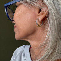 Gold and Silver Milestone Earrings - Thumbnail 4