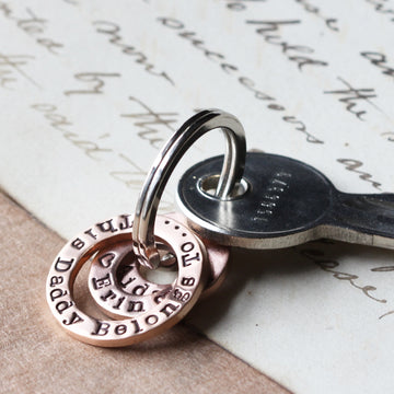 This Daddy Belongs To Copper Personalised Keyring