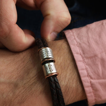Stylish Medical Alert Bracelets | Leather Bracelet | Morgan & French