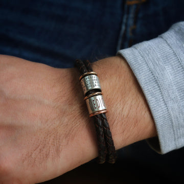 Stylish Medical Alert Bracelets | Leather Bracelet | Morgan & French