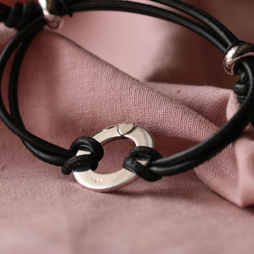 Personalised Silver Ashes Bracelet
