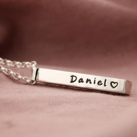 Personalised Silver Family Names Necklace