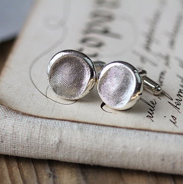Fingerprint Button Cufflinks