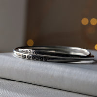 Interlocked Silver Royal Hallmark Bangles