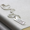 Slim Silver Medical Alert Allergy Pendant - Thumbnail 2