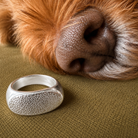 Silver Snozza™ Rounded Dog Nose Impression Necklace – Discover the Silver Snozza Dog Nose Impression Ring
