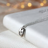 Silver Personalised Letter Pebble Necklace - Thumbnail 2