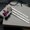 Personalised Silver Bookmark with Tassel - Thumbnail 3