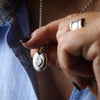 925 Sterling Silver Heart Pebble Charm - Thumbnail 7