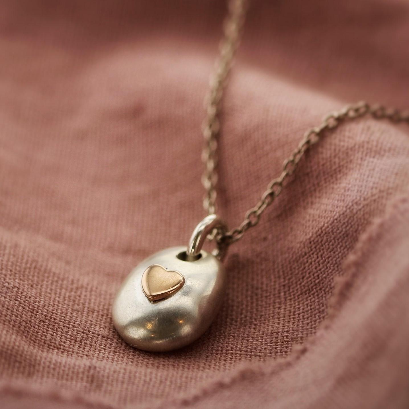 925 Sterling Pebble Necklace