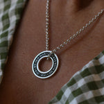 Personalised Silver Washer Ashes Necklace