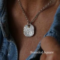 Silver Dog Nose Print Necklace - Thumbnail 5