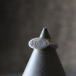 Sand Cast Personalised Silver Signet Ring - Image 3