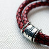 Leather and Silver Ashes Story Bracelet - Thumbnail 3