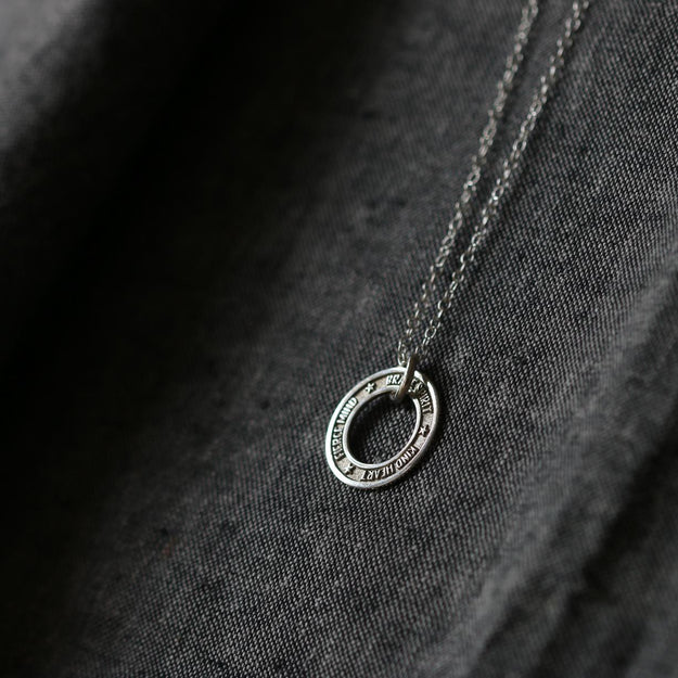 Women's Personalised Silver Washer Necklace - Image 6