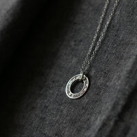 Women's Personalised Silver Washer Necklace