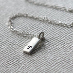 Personalised Initial Ingot Bar Necklace