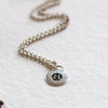 Silver Monogram Necklace - Thumbnail 3