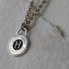 Silver Monogram Necklace - Thumbnail 2