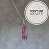 Cotton Candy Pink Tourmaline Necklace - Thumbnail 1