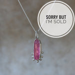 Cotton Candy Pink Tourmaline Necklace - Image 1