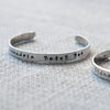 Personalised Silver Christening Cuff Bracelet - Thumbnail 2