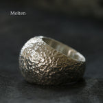 Silver Bombé Ring - Image 2