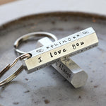 Personalised Hex Bar Keyring - Image 1