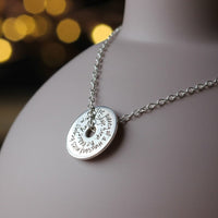 Personalised Silver Talisman Necklace