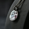 Silver and Rubies Sand Cast Necklace - Thumbnail 1