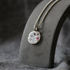 Silver and Rubies Sand Cast Necklace - Thumbnail 3