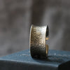 Silver and Gold Bridge Toad Texture Ring - Thumbnail 4