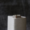 Slim Silver Toad Texture Ring with Gold Bar - Thumbnail 1