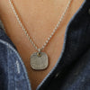 Silver Dog Nose Print Necklace - Thumbnail 3