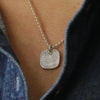 Silver Dog Nose Print Necklace - Thumbnail 4