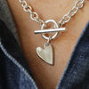 Heart T-Bar Necklace - Thumbnail 1