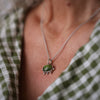 Cushion Shaped Verdelite Green Tourmaline Necklace - Thumbnail 2