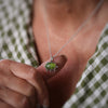 Cushion Shaped Verdelite Green Tourmaline Necklace - Thumbnail 3