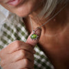 Cushion Shaped Verdelite Green Tourmaline Necklace - Thumbnail 7