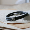 Hammered Black Story Bracelet - Thumbnail 4