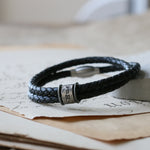 Hammered Black Story Bracelet - Image 4