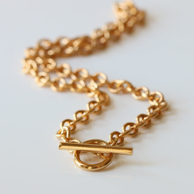 Solo Gold Vermeil T-Bar Bracelet - Image 9