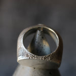 Sand Cast Personalised Silver Signet Ring - Image 6