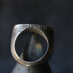 Sand Cast Personalised Silver Signet Ring - Image 8