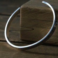Silver Handwriting Cuff Bracelet - Thumbnail 4
