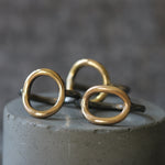 Silver and Gold Open Circle Ring - Image 4