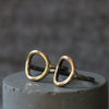 Silver and Gold Open Circle Ring - Thumbnail 7