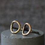 Silver and Gold Open Circle Ring - Image 7